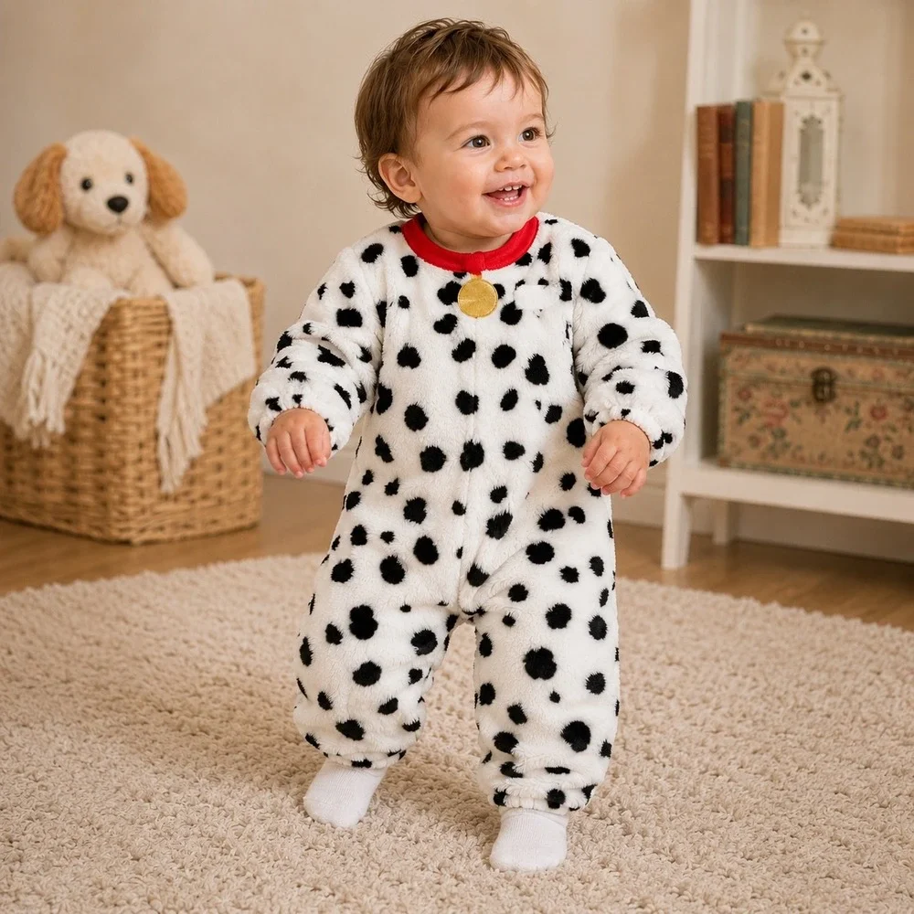 Disney Parks 101 Dalmatians Costume Toddler 18 24 Months Plush Halloween